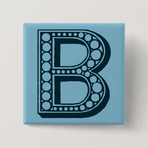 Americana vintage, dekorativ monogram B Knapp