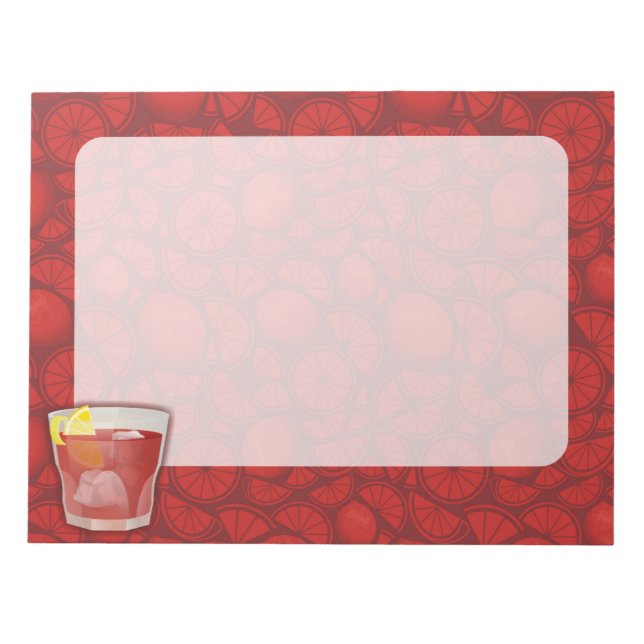 Americano cocktail anteckningsblock (Framsida)