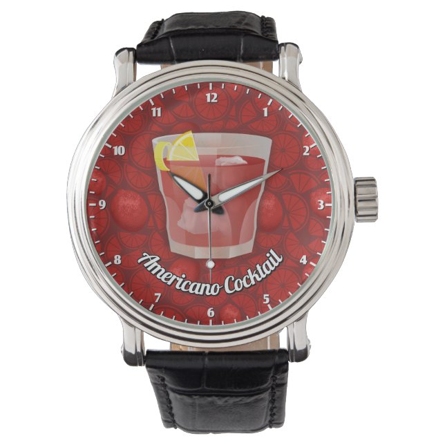 Americano cocktail armbandsur (Framsida)