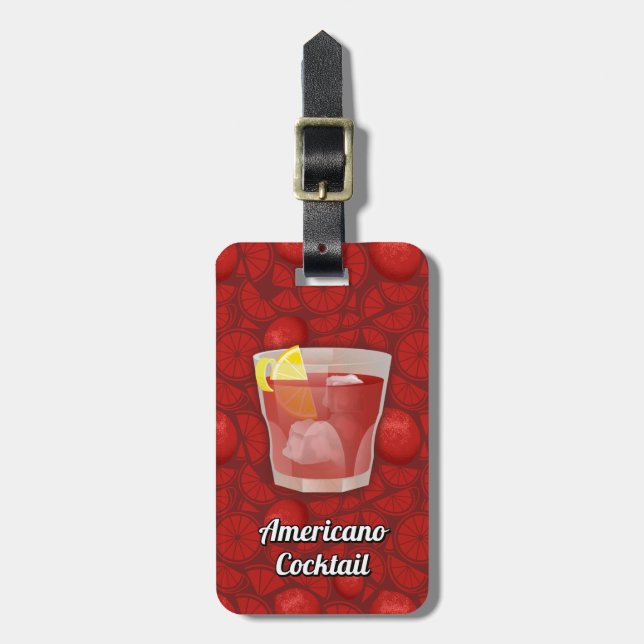 Americano cocktail bagagebricka (Vertikal Framsida)