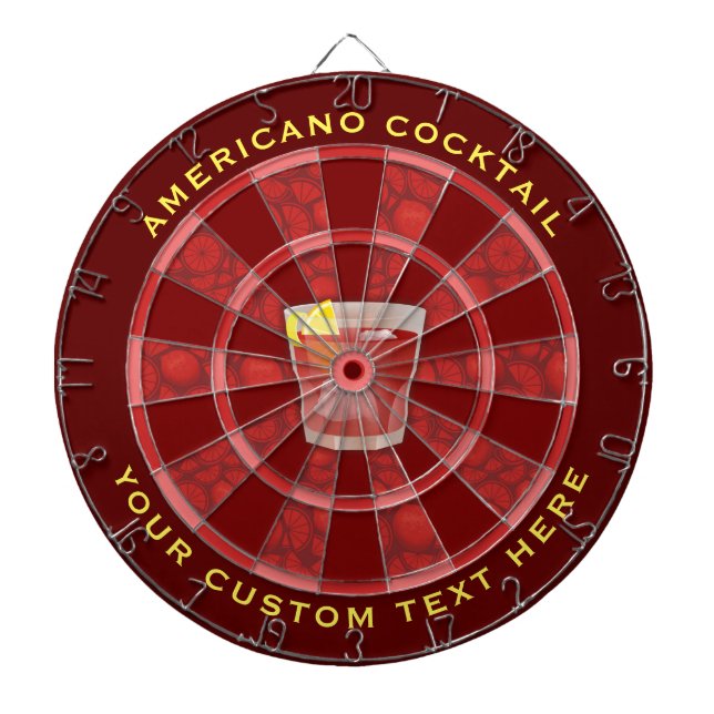 Americano Cocktail Darttavla (Framsidan)