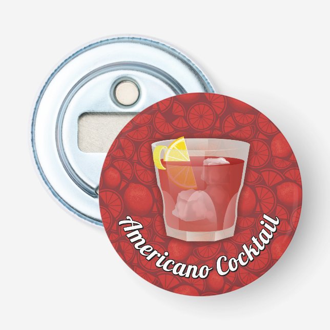 Americano Cocktail Flasköppnare (Framsidan)
