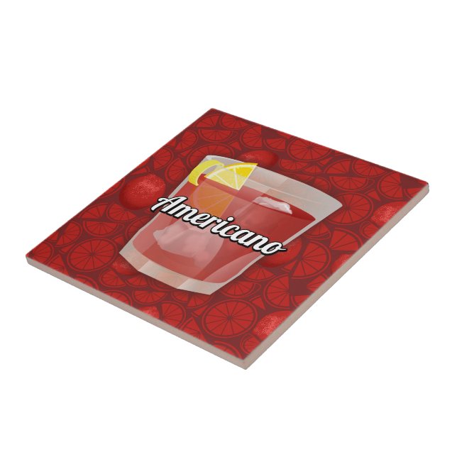 Americano cocktail kakelplatta (Sidan)