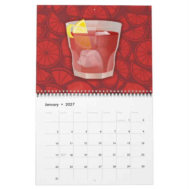 Americano cocktail kalender (Jan 2027)