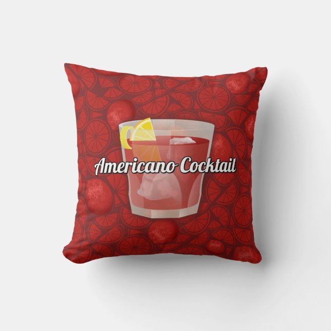 Americano Cocktail Kudde (Framsida)
