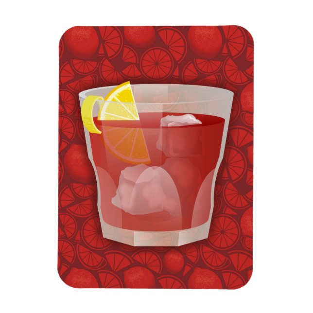 Americano cocktail magnet (Vertikal)