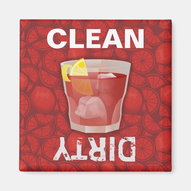 Americano cocktail magnet (Framsidan)