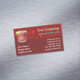 Americano cocktail magnetiska visitkort