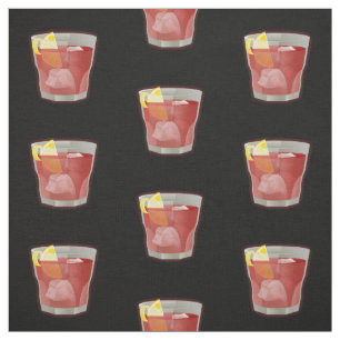 Americano Cocktail Mönster Tyg