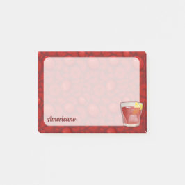Americano Cocktail Post-it Block