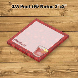 Americano Cocktail Post-it Block