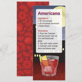 Americano Cocktail Recipe-inbjudan