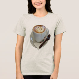 Americano kaffe med Tulpan Design Och Choklad T Shirt