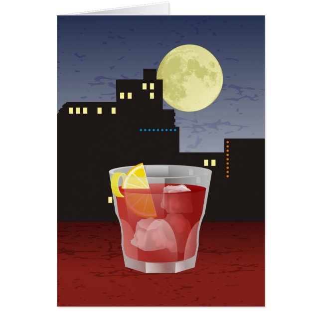 Americano Recipe Hälsningskort (Framsidan)