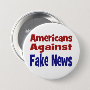 Americans Against Fake News red blue text Knapp