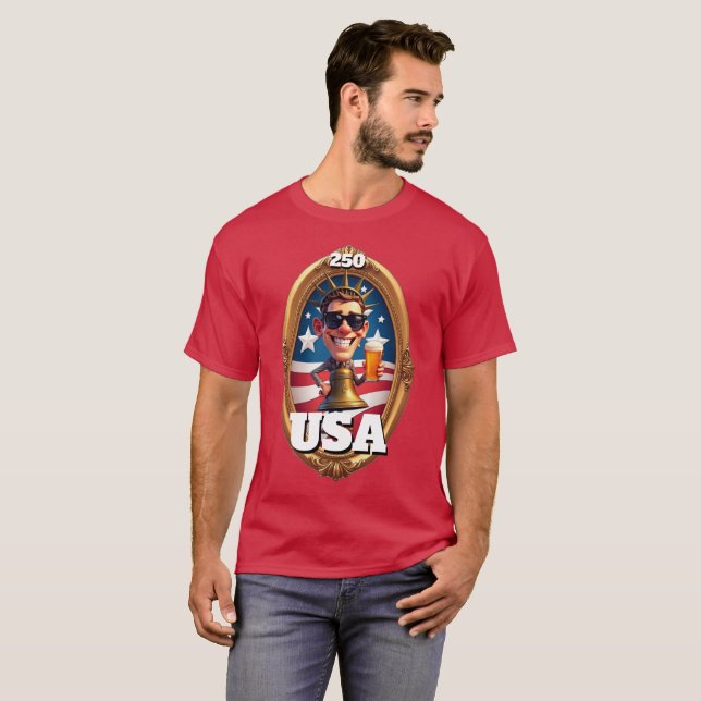 America's 250th Anniversary 4th of July 2026 T Shirt (Hel framsida)