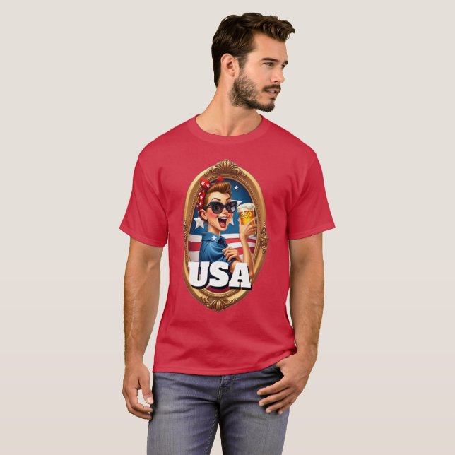 America's 250th Anniversary 4th of July 2026 T Shirt (Hel framsida)