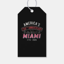 America's 250th Anniversary Miami Skyline Patrioti Presentetikett