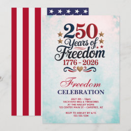 America's 250th Anniversary Party Inbjudningar