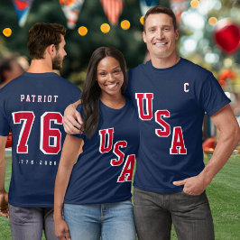 America's 250th Anniversary USA Hockey Jersey T Shirt