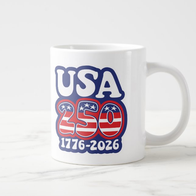America's 250th Birthday - Groovy USA 250 Jumbo Mugg (Höger)