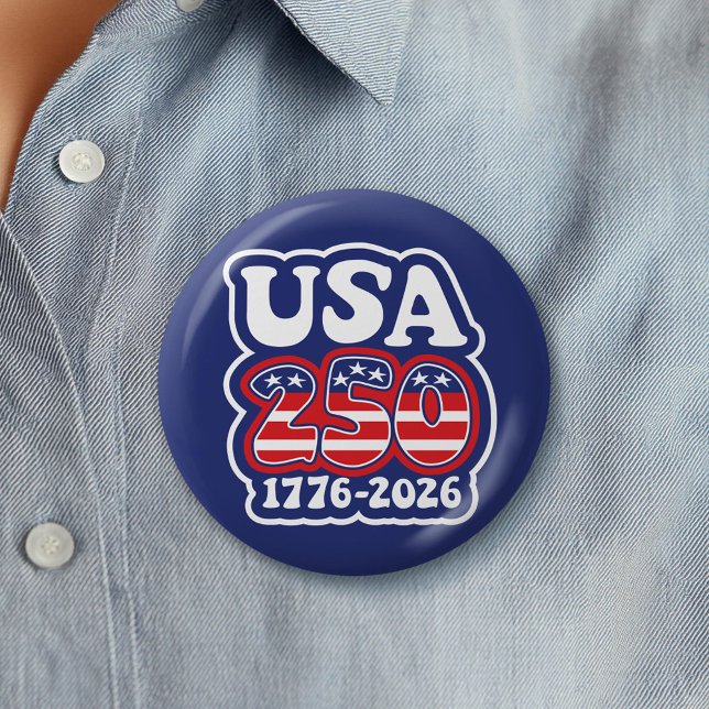 America's 250th Birthday - Groovy USA 250 Knapp (Celebrate America's 250th Birthday with a Collectible Button for the 2026 Festivities)