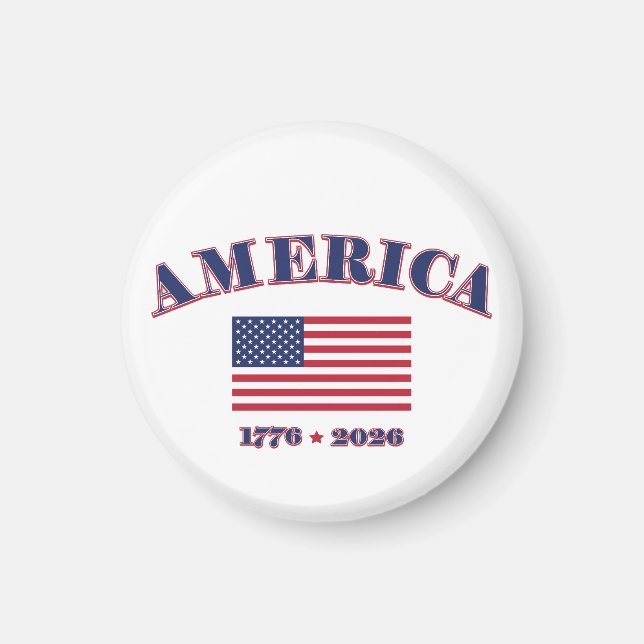 America's 250th Birthday Magnet (Framsidan)