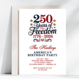 America's 250th Birthday Party Inbjudningar