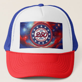 America's 250th Birthday Semiquin Graphic Fire RWB Keps