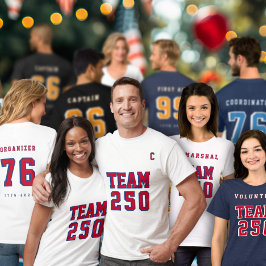 America's 250th Team 250 Event Name Party Jersey   T Shirt
