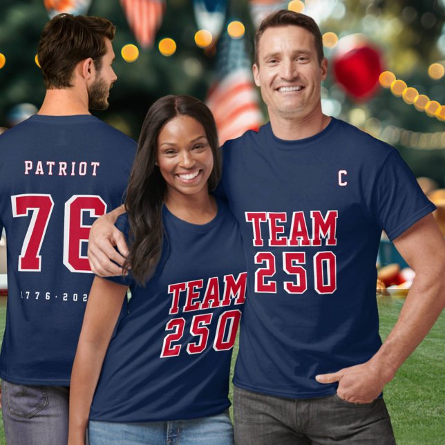America's 250th Team 250 Event Name Party Jersey   T Shirt (Skapare uppladdad)