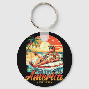 Americas Bukt Trump 2024 Retro Beach USA m Nyckelring