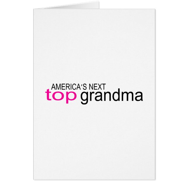 Americas därefter överträffar mormor hälsningskort (Framsidan)