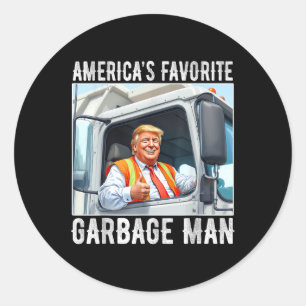 Americas Favorite Sopor Man Trump i Sopor Runt Klistermärke
