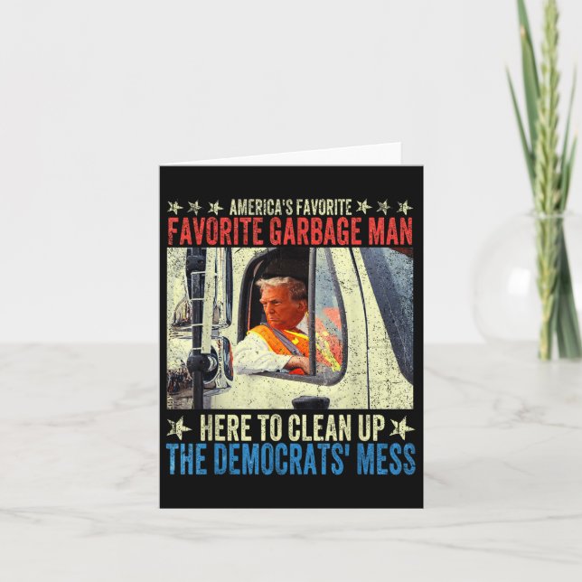 Americas Favorite Sopor Man Trump Rides in Garba Kort (Framsida)