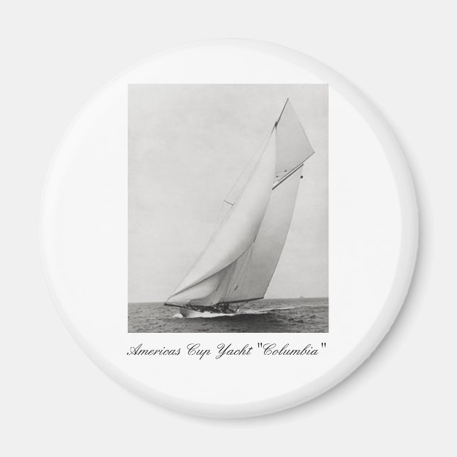 Americas Kopp Yacht "Columbia" Magnet (Framsidan)
