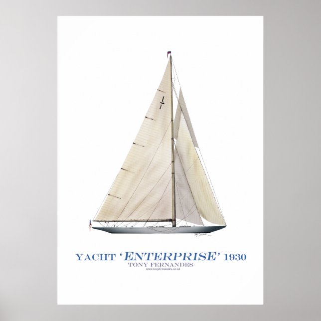 americas kopp yacht company 1930, tony fernandes poster (Framsidan)