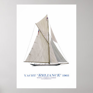 americas kopp yacht "reliance", tony fernandes poster
