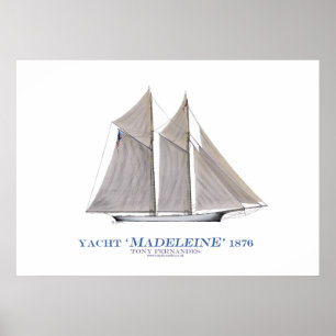 americas koppyacht "madeleine", tony fernandes poster