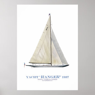 americas koppyacht "skogsvaktare", tony fernandes poster