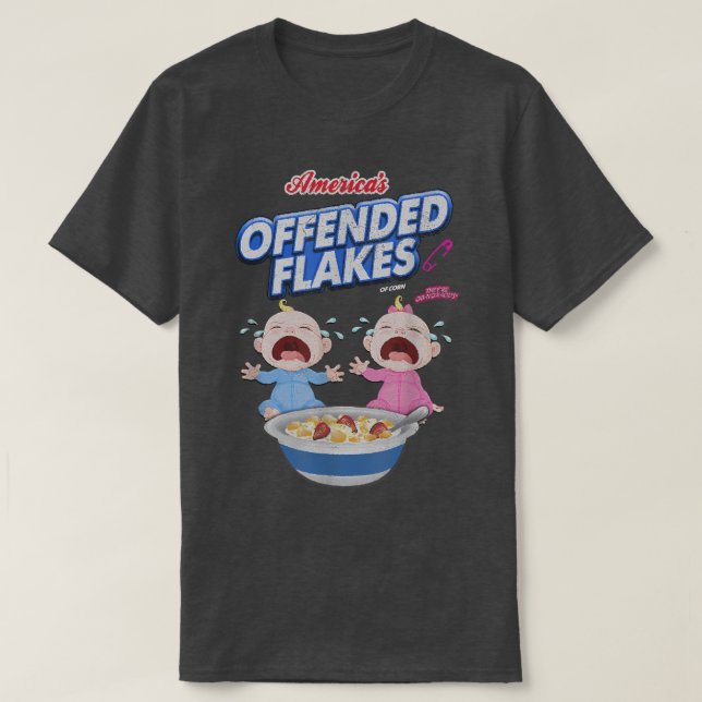 Americas Offended Flakes Funny SnowFlake T Shirt (Design framsida)