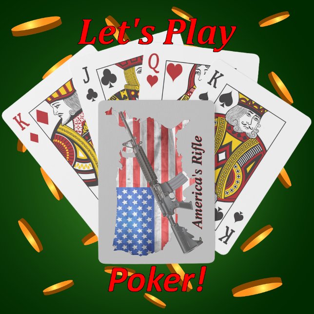 Americas Rifle MSR AR15 Game Night Poker Casinokort (Skapare uppladdad)