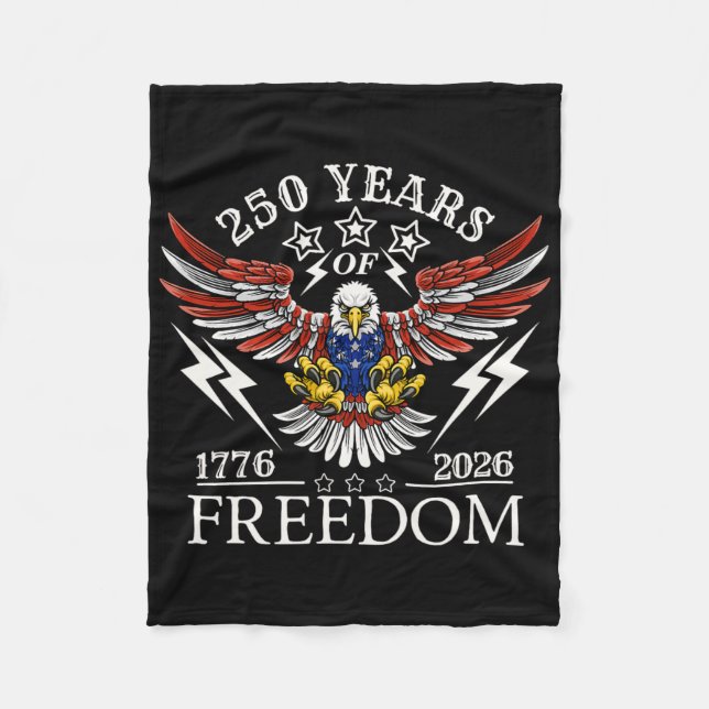 Americas Semi Quincentennial 250-årsfirandet KOM Fleecefilt (Framsidan)