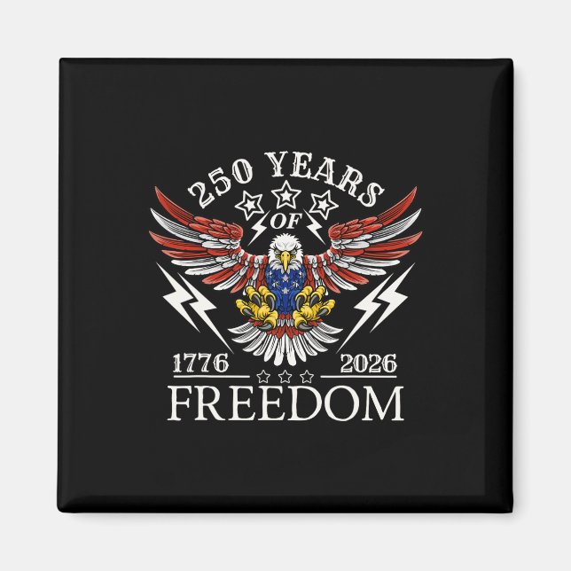 Americas Semi Quincentennial 250-årsfirandet KOM Magnet (Framsidan)