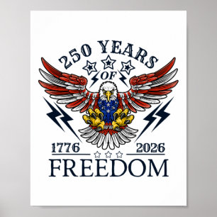 Americas Semi Quincentennial 250-årsfirandet KOM Poster