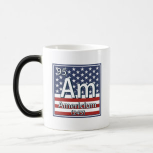Americium - Amerikanska Inslag Flagga Magisk Mugg