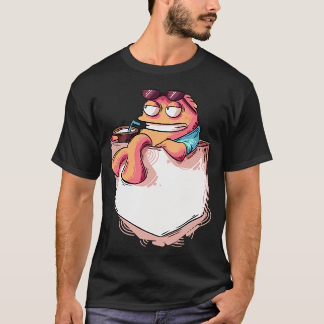 Americn Dad! Klaus i fickan T Shirt (Framsida)