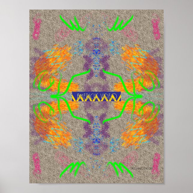 Americus Video #12: "Begravningsbyråens lusthus" O Poster (Framsidan)