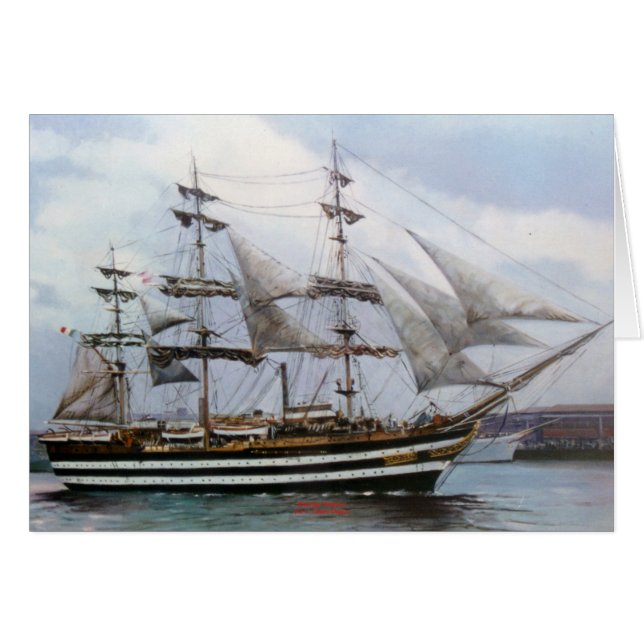 Amerigo Vespucci Hälsningskort (Framsidan Horizontal)