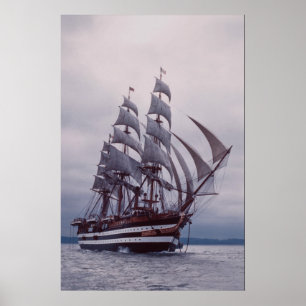 Amerigo Vespucci", italien Poster